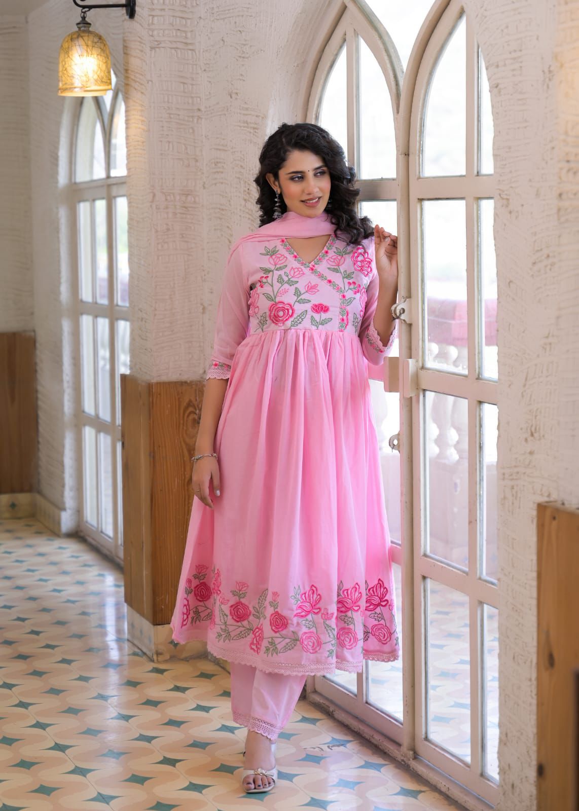 “Pure Summer Mul Series 3 Pcs Kurti Set